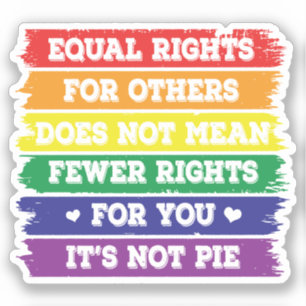 Gelijke rechten   LGBTQ-rechten   Pride Parade   A Sticker