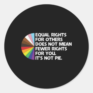 Gelijke rechten voor anderen betekenen niet minder ronde sticker