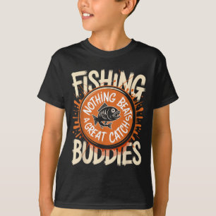 Gelijke Vissen Bende Team Visser Vrienden Kerstmis T-shirt