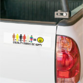 Gelijkheid-2 Bumpersticker (Op Truck)