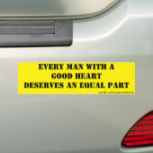 Gelijkheid Bumpersticker (Op auto)