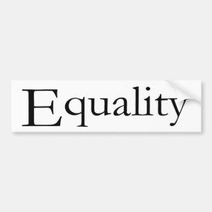 Gelijkheid Bumpersticker