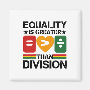 Gelijkheid > Divisie Black History Month Wiskunde Magneet