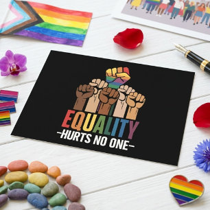 Gelijkheid Doet Niemand Kwijt LGBTQ Pride Mensenre Briefkaart