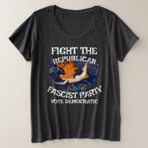 GELIJKHEID FW FV HG VRIJHEID VRIJHEID STEM VERKIEZ GROTE MAAT T-SHIRT