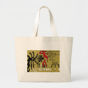Gelijkheid, grafisch ontwerp Grote Canvas tas