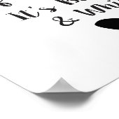 Gelijkheid - Het is zwart en wit Poster (Hoek)