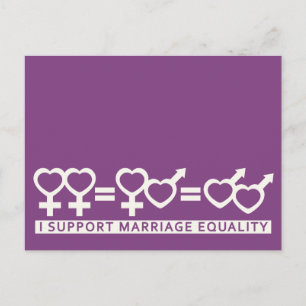 Gelijkheid huwelijk/één liefdesaangepast briefkaar briefkaart