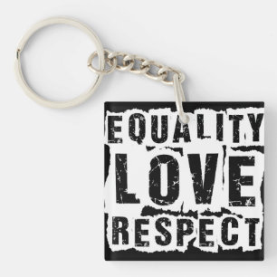 Gelijkheid, liefde en respect Pride Month Sleutelhanger