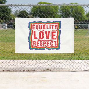 Gelijkheid, liefde en respect Pride Month Spandoek