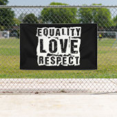 Gelijkheid, liefde en respect Pride Month Spandoek (Insitu)