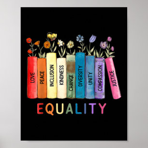 Gelijkheid Liefde en Vriendelijkheid Gelijke Recht Poster