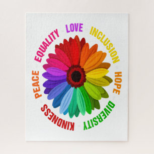 Gelijkheid Liefde Inclusie Hoop Diversiteit Vriend Legpuzzel