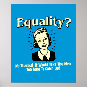 Gelijkheid: Mannen te lang opvangen Poster