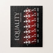 Gelijkheid. Nuff zei. Legpuzzel (Verticaal)