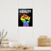 Gelijkheid Pride Eerst Poster (Keuken)
