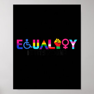 Gelijkheid Pride Regenboog Lgbtq Feministische Han Poster