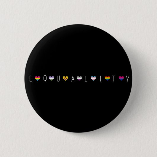 Gelijkheid Ronde Button 5,7 Cm (Voorkant)