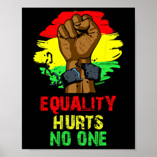 Gelijkheid schaadt niemand Black History Month Jun Poster