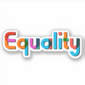 gelijkheid sticker (Voorkant)
