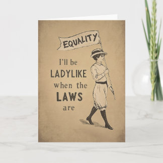 Gelijkheid Vintage Poster | Suffragette Feminisme Kaart