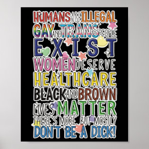 Gelijkheid voor iedereen - veel liefde Sticker Poster