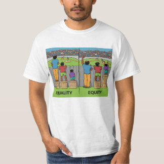 Gelijkheid vs Billijkheid – Sociale Rechtvaardighe T-shirt