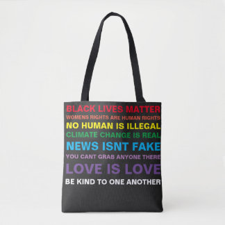 gelijkheid zwarte levens zijn een pride canvas tas