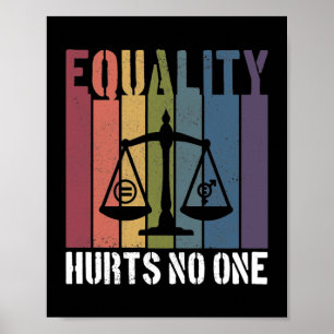 Gelijkheidingshurzen Geen patriottische rechten vo Poster