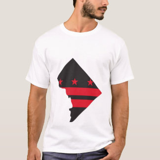 Gelijkstroomkaart en vlag 02 t-shirt