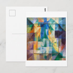 Gelijktijdige ramen Robert Delaunay Briefkaart