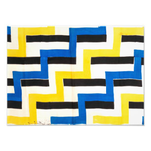 Gelijktijdige Stof Sonia Delaunay Foto Afdruk