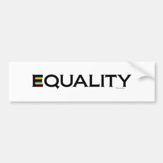 GELIJKWAARDIGE Bumpersticker