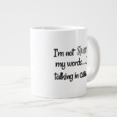 Gelijkwaardige witte keramische mok in Jumbo Venti (Voorkant rechts)