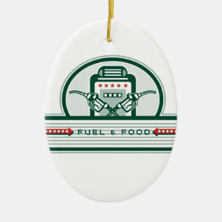 Gelijkzijdige brandstofpomp keramisch ornament