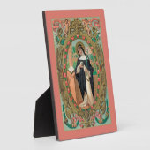 Gelijnd portret van St. Rosa van Lima (K 48) Fotoplaat (Zijkant)