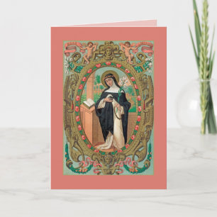 Gelijst portret van St. Rose van Lima (K 48) Kaart