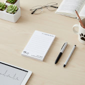 Gelinieerde grote 4"x6" notities voor dierenartsen post-it® notes