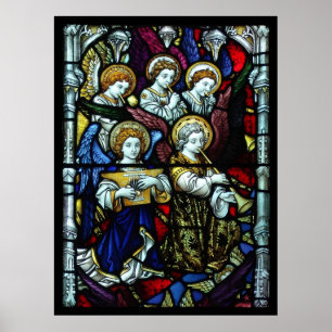 gelkleurd glas poster