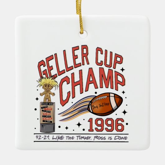 Geller Cup kampioen Keramisch Ornament (Voorkant)