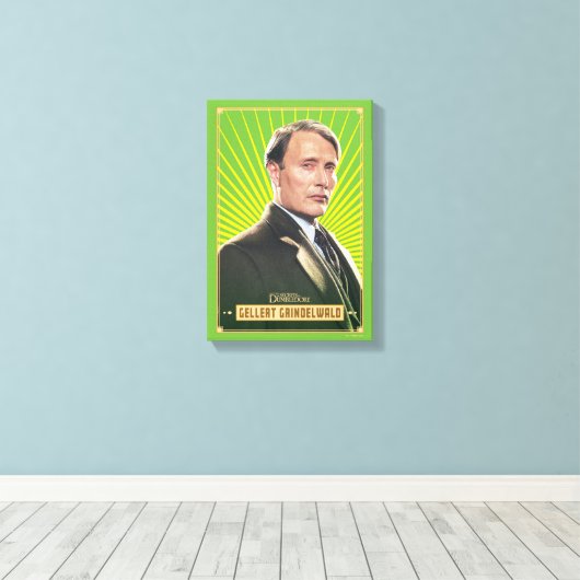 Gellert Grindelwald Character Graphic Canvas Afdruk (Insitu (Houten vloer))