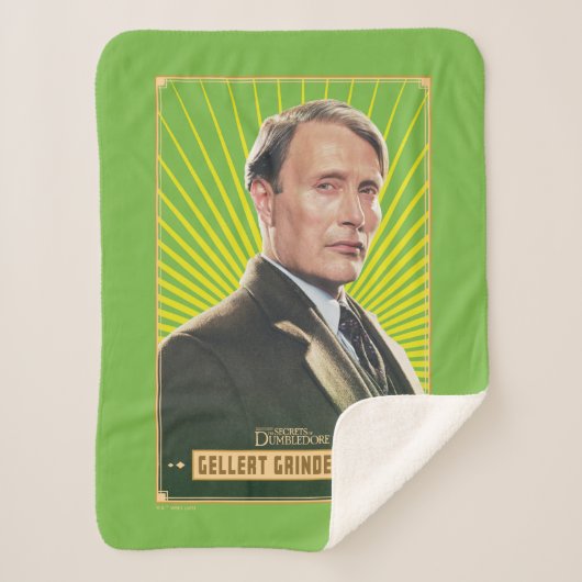 Gellert Grindelwald Character Graphic Sherpa Deken (Voorkant)