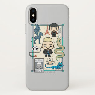 GELLERT GRINDELWALD™ en Barebone-Cartoon iPhone X Hoesje