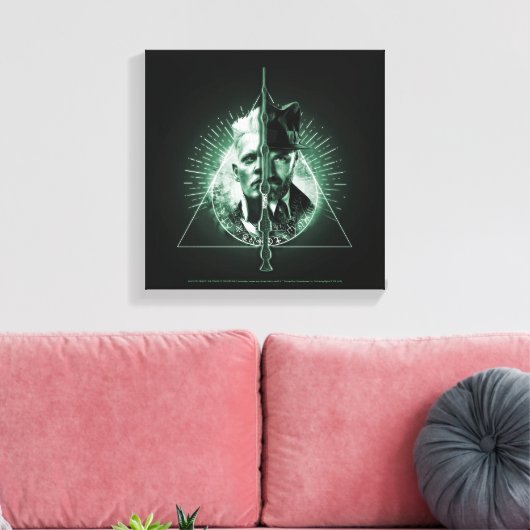 GELLERT GRINDELWALD™ versus Dumbledore Canvas Afdruk (Insitu (Woonkamer))
