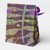 Gelli Print Stencil Abstracte Kunst Bedankdoosjes (Achterkant)