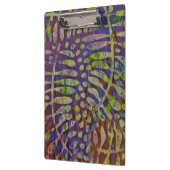 Gelli Print Stencil Abstracte Kunst Klembord (Links)