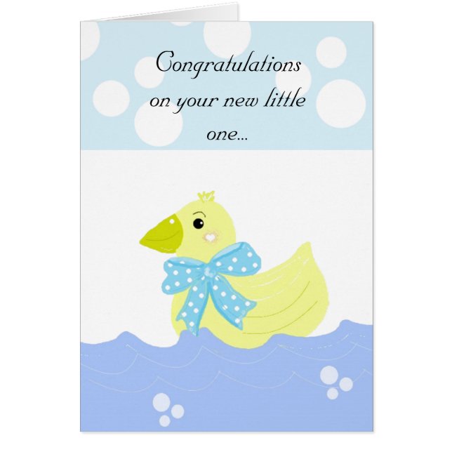 Gellow Duck Baby Gefeliciteerd (Voorkant)
