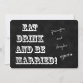 Gelofte Vernieuwing Eet Drink en wees opnieuw getr Kaart (Voorkant)