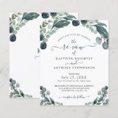 Gelofte Vernieuwing Eucalyptus Green Budget Uitnod (Voorkant / Achterkant)