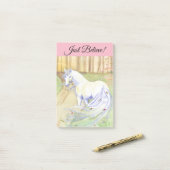 Geloof alleen maar Unicorn Post-it® Notes (Op bureau)